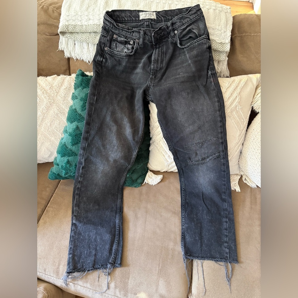 Free People Black Jeans Size 28